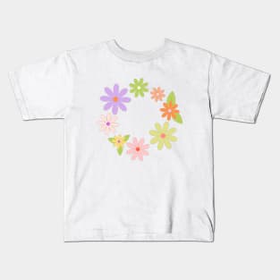 Floral Artwork Design Kids T-Shirt